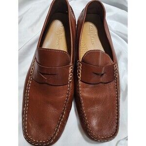 Cole Haan Howland Penny Loafers Drivers Men Brown Leather Casual Shoes Sz 10.5 M